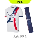 Pack 1 Maillot PSG Extérieur Authentique 25/26 = 1 écharpe PSG offerte