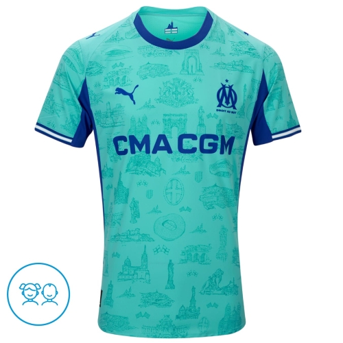 Maillot OM Gardien Bleu 25/26 Junior