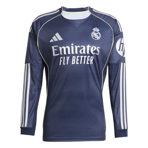 Real Madrid Long Sleeves Away Jersey 2025/2026