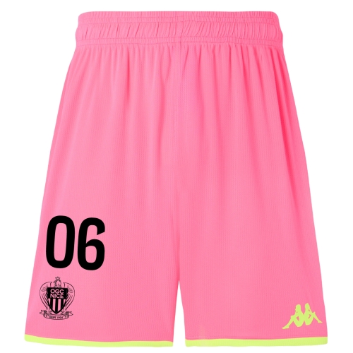 Short Gardien OGC Nice 2025/2026 Rose