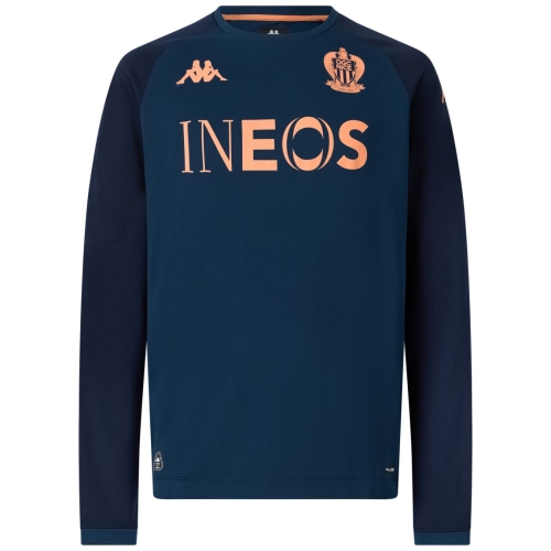 OGC Nice Kids Player Training Sweatshirt Navy Blue
