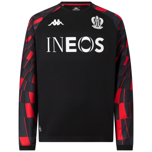 OGC Nice Kids Home Pre-Match Player Sweatshirt Black